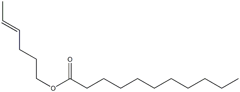 ウンデカン酸4-ヘキセニル 化学構造式
