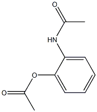 N-(2-アセトキシフェニル)アセトアミド 化学構造式