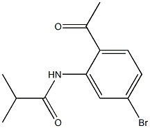 N-(2-Acetyl-5-bromophenyl)-2-methylpropanamide Struktur
