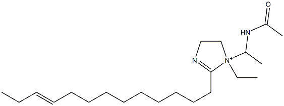 1-[1-(Acetylamino)ethyl]-1-ethyl-2-(10-tridecenyl)-2-imidazoline-1-ium Structure