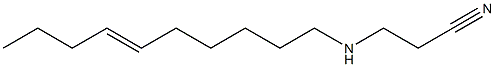 3-(6-Decenylamino)propionitrile Structure