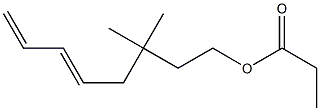 Propionic acid 3,3-dimethyl-5,7-octadienyl ester