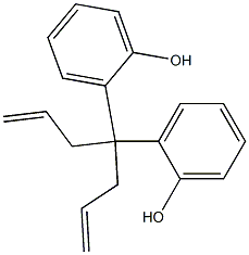 2,2'-(1,6-Heptadien-4-ylidene)bisphenol 结构式
