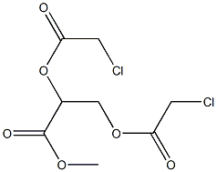 (-)-2-O,3-O-Bis(chloroacetyl)-L-glyceric acid methyl ester Structure