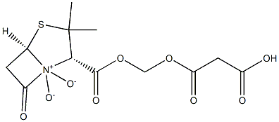 (ペニシラン酸4,4-ジオキシド)カルボキシアセチルオキシメチル 化学構造式