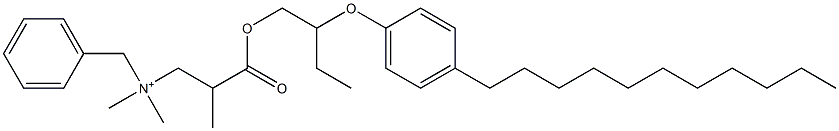 N,N-Dimethyl-N-benzyl-N-[2-[[2-(4-undecylphenyloxy)butyl]oxycarbonyl]propyl]aminium