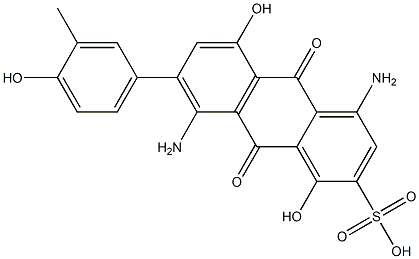 4,8-Diamino-1,5-dihydroxy-7-(4-hydroxy-3-methylphenyl)-9,10-dihydro-9,10-dioxoanthracene-2-sulfonic acid