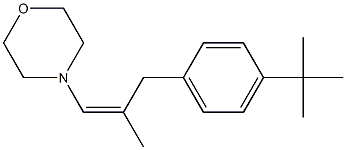 (Z)-1-Morpholino-2-methyl-3-(4-tert-butylphenyl)-1-propene Structure