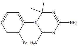 2,4-Diamino-6,6-dimethyl-5,6-dihydro-5-(2-bromophenyl)-1,3,5-triazine