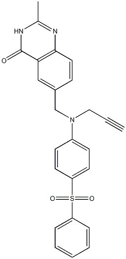  2-Methyl-6-[N-(2-propynyl)-N-(4-phenylsulfonylphenyl)aminomethyl]quinazolin-4(3H)-one