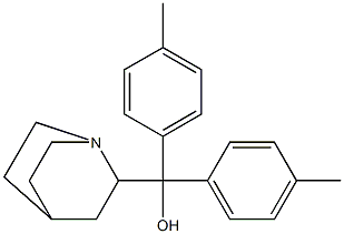 (キヌクリジン-2-イル)ビス(p-メチルフェニル)メタノール 化学構造式