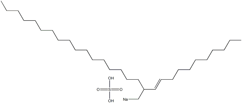 Sulfuric acid 2-(1-undecenyl)nonadecyl=sodium ester salt
