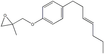 4-(3-Heptenyl)phenyl 2-methylglycidyl ether Structure