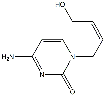 1-[(Z)-4-Hydroxy-2-butenyl]cytosine Structure