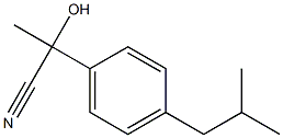 2-(4-Isobutylphenyl)-2-hydroxypropionitrile Structure