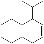 1,2,3,4,4a,5,8,8a-オクタヒドロ-5-イソプロピルナフタレン 化学構造式
