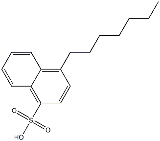 4-Heptyl-1-naphthalenesulfonic acid 结构式