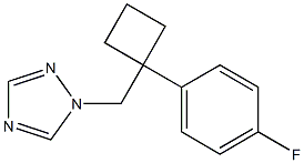 1-[[1-(4-Fluorophenyl)cyclobutyl]methyl]-1H-1,2,4-triazole Structure