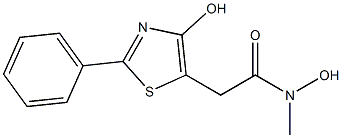 4-Hydroxy-N-methyl-2-phenylthiazole-5-acetohydroxamic acid