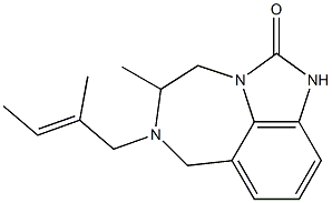  4,5,6,7-Tetrahydro-5-methyl-6-[(E)-2-methyl-2-butenyl]imidazo[4,5,1-jk][1,4]benzodiazepin-2(1H)-one
