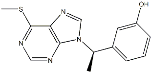  9-[(R)-1-(3-Hydroxyphenyl)ethyl]-6-methylthio-9H-purine