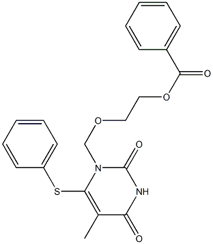  1-[(2-Benzoyloxyethoxy)methyl]-5-methyl-6-phenylthiopyrimidine-2,4(1H,3H)-dione