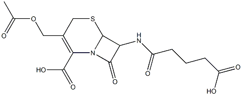 3-Acetoxymethyl-7-(4-carboxybutyrylamino)-8-oxo-5-thia-1-azabicyclo[4.2.0]oct-2-ene-2-carboxylic acid