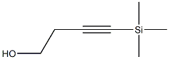 4-(トリメチルシリル)-3-ブチン-1-オール 化学構造式