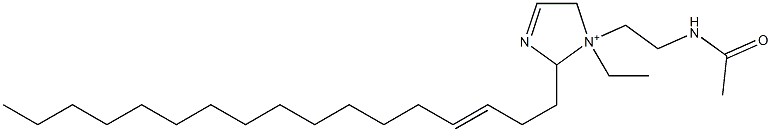 1-[2-(Acetylamino)ethyl]-1-ethyl-2-(3-heptadecenyl)-3-imidazoline-1-ium 结构式