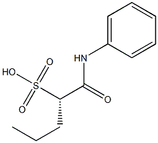 [S,(-)]-1-(N-Phenylcarbamoyl)-1-butanesulfonic acid Structure