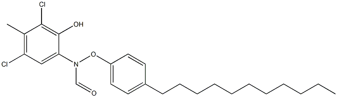 2-(4-Undecylphenoxyformylamino)-4,6-dichloro-5-methylphenol Structure