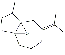 1,2,3,4,5,6,7,8-Octahydro-1,4-dimethyl-7-(1-methylethylidene)-3a,8a-epoxyazulene Struktur