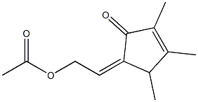 5-[(Z)-2-Acetyloxyethylidene]-2,3,4-trimethyl-2-cyclopenten-1-one|