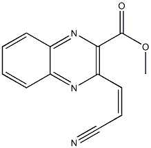 3-[(Z)-2-Cyanovinyl]quinoxaline-2-carboxylic acid methyl ester Structure