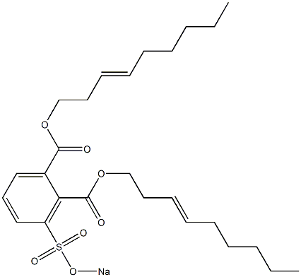 3-(Sodiosulfo)phthalic acid di(3-nonenyl) ester,,结构式