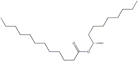 (+)-ラウリン酸(S)-1-メチルノニル 化学構造式