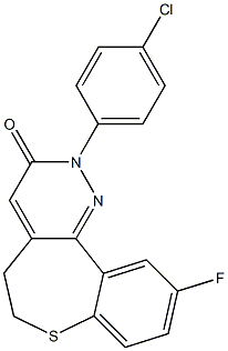 10-Fluoro-2-(4-chlorophenyl)-5,6-dihydro[1]benzothiepino[5,4-c]pyridazin-3(2H)-one