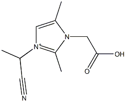  3-(1-Cyanoethyl)-2,5-dimethyl-1-(carboxymethyl)-1H-imidazol-3-ium