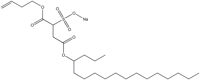 2-(Sodiosulfo)succinic acid 4-heptadecyl 1-(3-butenyl) ester
