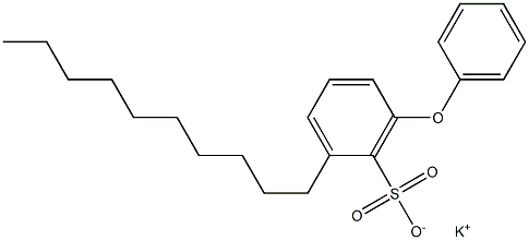 2-Decyl-6-phenoxybenzenesulfonic acid potassium salt Structure