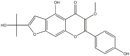 4-Hydroxy-2-(1-hydroxy-1-methylethyl)-7-(4-hydroxyphenyl)-6-methoxy-5H-furo[3,2-g][1]benzopyran-5-one