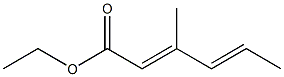 (4E)-3-Methyl-2,4-hexadienoic acid ethyl ester Struktur