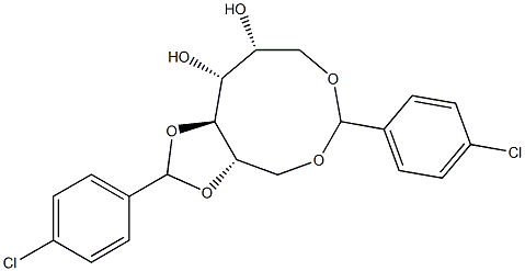 1-O,6-O:2-O,3-O-Bis(4-chlorobenzylidene)-D-glucitol Structure