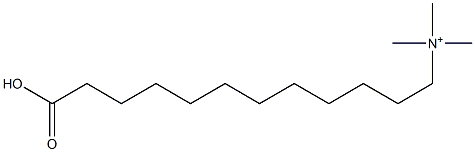 (11-Carboxyundecyl)trimethylaminium Struktur