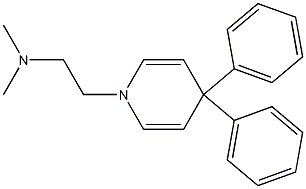 1,4-ジヒドロ-4,4-ジフェニル-1-[2-ジメチルアミノエチル]ピリジン 化学構造式