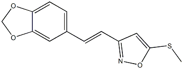 3-[(E)-2-[3,4-Methylenedioxyphenyl]vinyl]-5-(methylthio)isoxazole