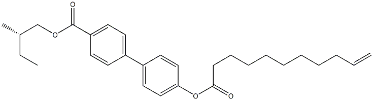 10-Undecenoic acid 4'-[[(S)-2-methylbutoxy]carbonyl]biphenyl-4-yl ester Struktur