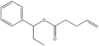 4-ペンテン酸1-フェニルプロピル 化学構造式