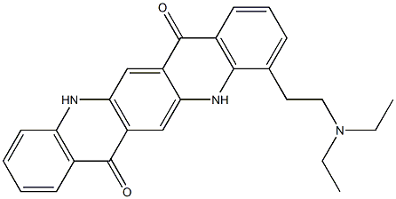 4-[2-(Diethylamino)ethyl]-5,12-dihydroquino[2,3-b]acridine-7,14-dione Struktur