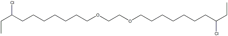 1,1'-[1,2-エタンジイルビス(オキシ)]ビス(8-クロロデカン) 化学構造式